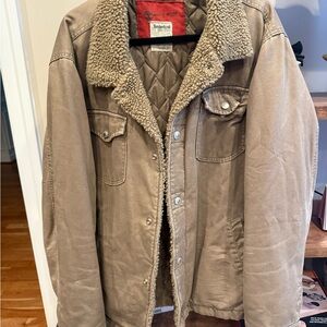 Timberland Brown Quilted Jacket with Red Label